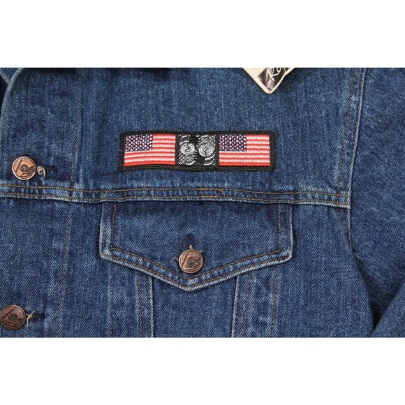 Rolling Stones Original Rare New with Tags 1989 Steel Wheels Tour Denim Jacket M - Picture 10 of 12